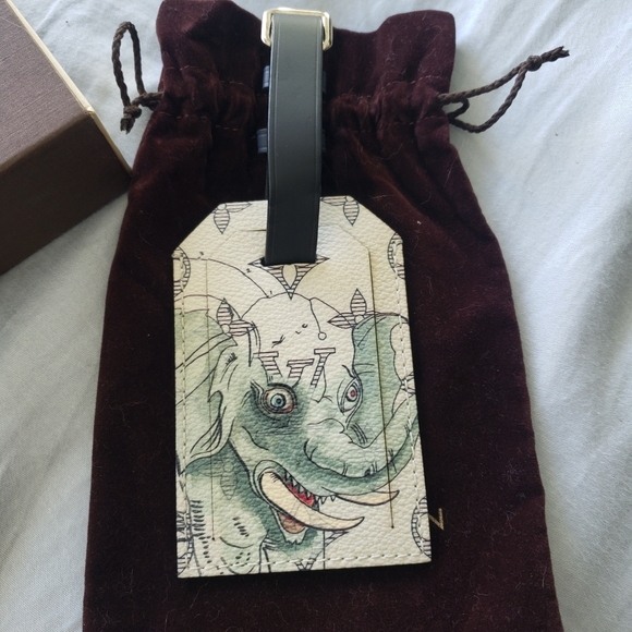 Louis Vuitton Accessories - NWOT Authentic Louis Vuitton X Chapman Brothers Savane Elephant Luggage Tag